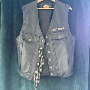 Harley-Davidson Black Leather Vest